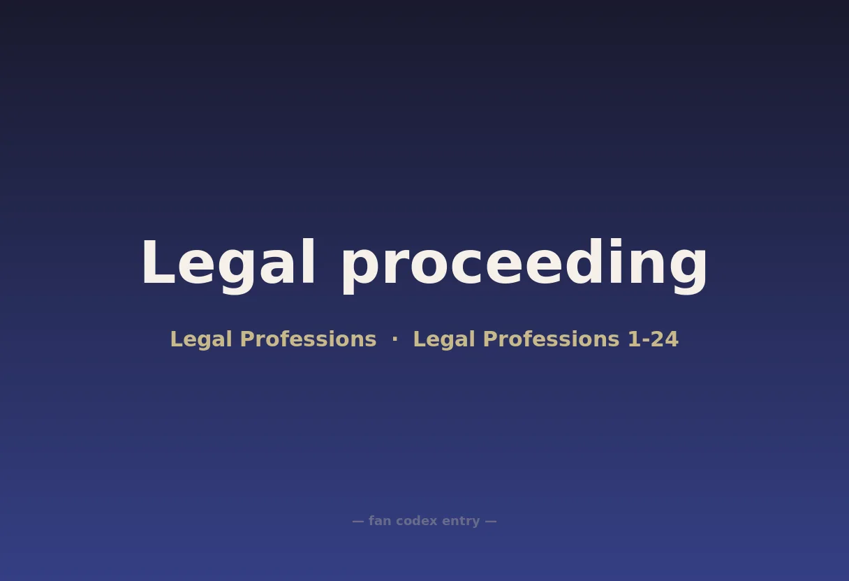 Legal proceeding