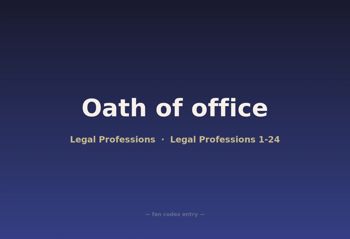 Oath of office