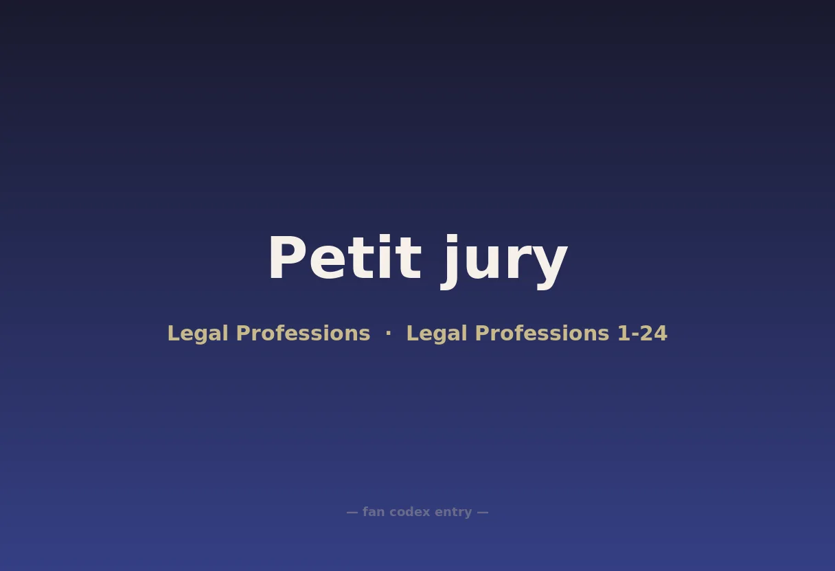 Petit jury
