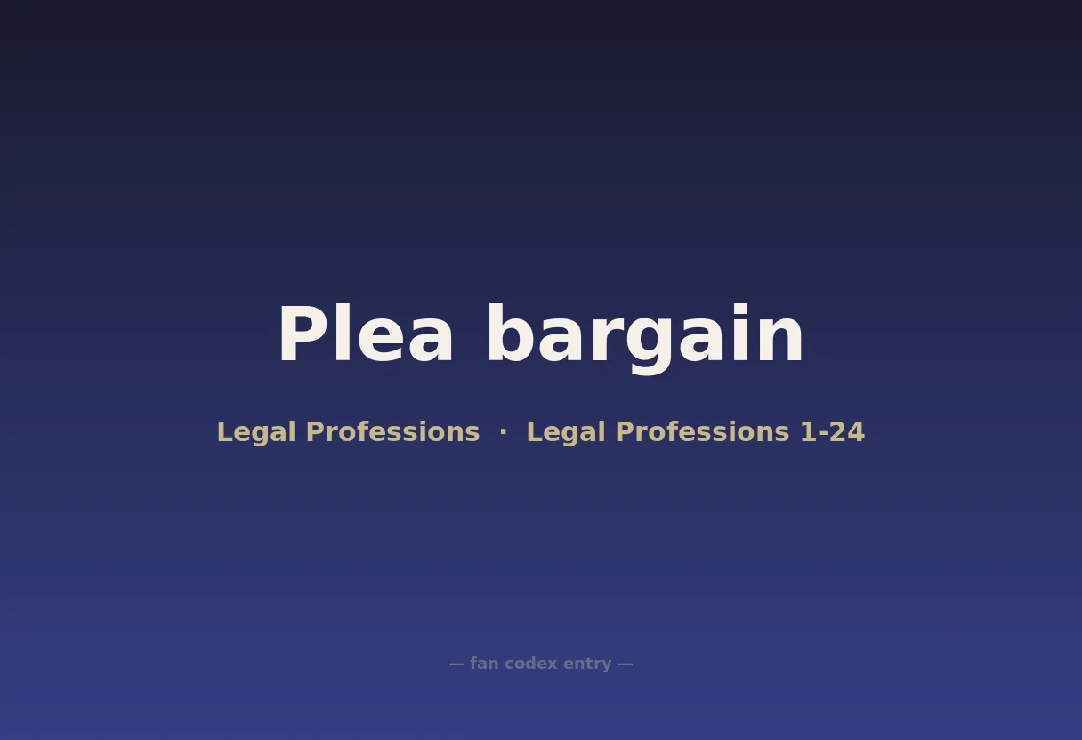 Plea bargain