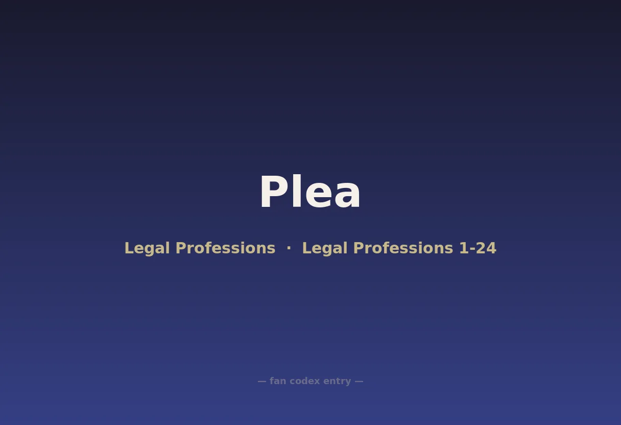 Plea