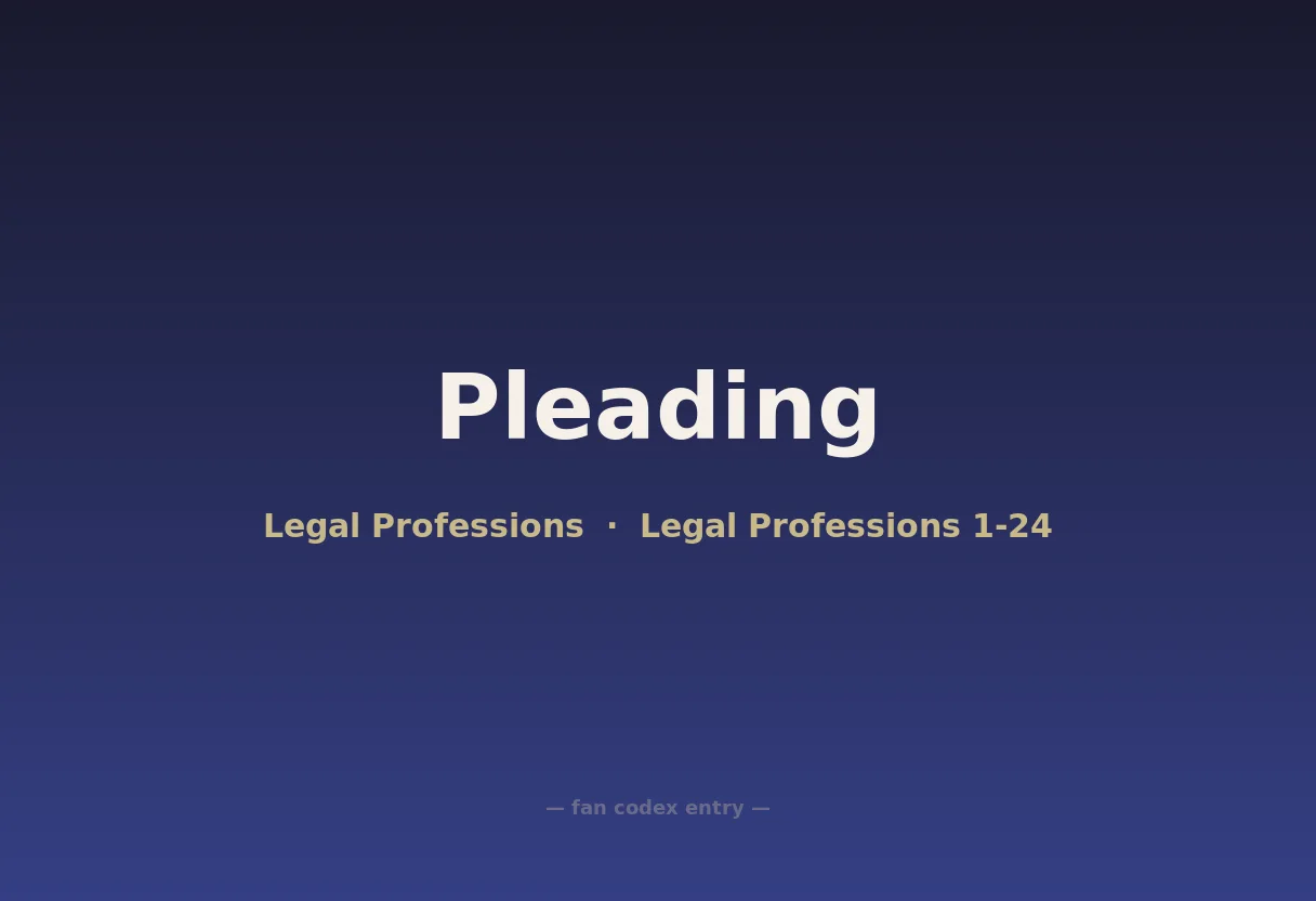 Pleading